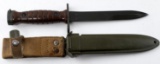 POST WWII ITALIAN ARMY RIFLE AET MADE M4 BAYONET