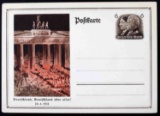WWII NSDAP GERMAN POLTFARTE 1933 RALLY POSTCARD