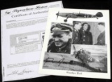 GERMAN LUFTWAFFE ACE GUNTHER RALL SIGNED PHOTO