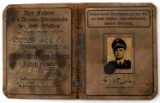 WWII GERMAN 3RD REICH WAFFEN SS DRIVER AUSWEIS ID