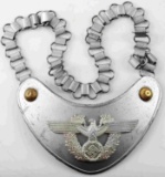 WWII GERMAN THIRD REICH POLICE GORGET