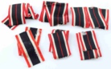 LOT OF 6 WWII GERMAN THIRD REICH IRON CROSS RIBBON