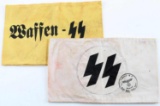 WWII GERMAN THIRD REICH WAFFEN SS ARMBAND LOT OF 2