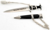 WWII GERMAN 3RD REICH MINIATURE SS OFFICER DAGGER