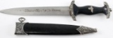 WWII GERMAN SS THIRD REICH DAGGER HIMMLER