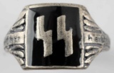 WWII GERMAN THIRD REICH WAFFEN SS SILVER RING