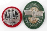 WWII GERMAN OKTOBERFEST & TIROL HILFSPOLIZEI BADGE