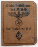 WWII GERMAN THIRD REICH SS SD AUSWEIS ID BOOK