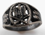 WWII GERMAN THIRD REICH SS GENERAL ASSAULT RING