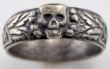 WWII GERMAN THIRD REICH SS SILVER HONOR RING
