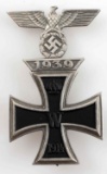 WWII GERMAN 3RD REICH HINGED IRON CROSS & SPANGE