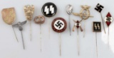 WWII GERMAN THIRD REICH STICKPIN LOT OF 12