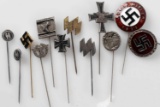 WWII GERMAN THIRD REICH STICKPIN LOT OF 12