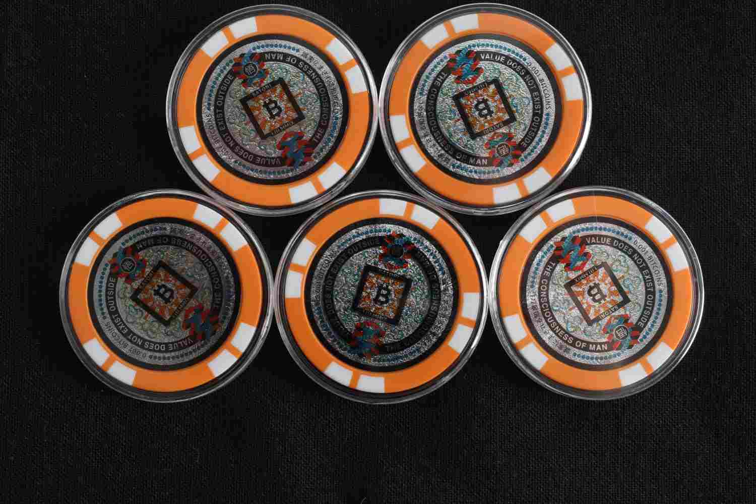 JAPAN SATORI COIN BITCOIN POKER CHIP 0.001 LOT | Proxibid