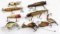 9 VINTAGE LURES WOODEN CREEK CHUB LAZY IKE HEDDON