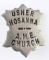 USHER HOSANNA  A.M.E. CHURCH ANTIQUE BADGE