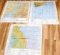 4 WWII AAF CBI EVASION SILK PILOT MAPS VLADIVOSTOK