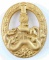 WWII GERMAN THIRD REICH GOLD ANTI PARTISAN BADGE