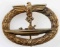 WWII GERMAN 800 SILVER U BOAT OFFICERS BADGE