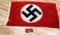 WWII GERMAN THIRD REICH NSDAP FLAG AND ARMBAND LOT