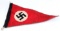 WWII GERMAN WAFFEN SS AUTOMOBILE PENNANT FLAG