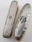 WWII EVA BRAUN MONOGRAM SILVER HAIRBRUSH LOT OF 2