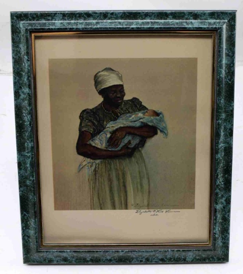 ELIZABETH ONEILL VERNER LITHOGRAPH PENCIL SIGNED