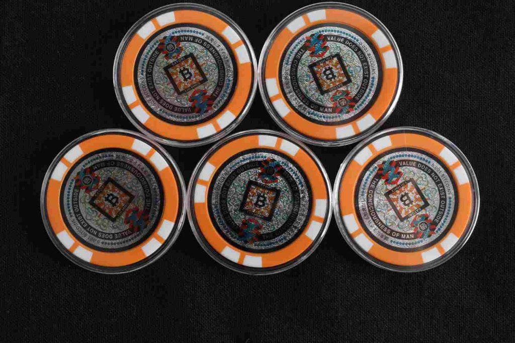 0.001 BTC RARE Pre-Fork Satori Coin Bitcoin Poker Chip from Japan 