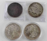 MORGAN SILVER DOLLAR COIN LOT 1890 CC 1901 & 2 BU