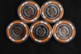 JAPAN SATORI COIN BITCOIN POKER CHIP 0.001 LOT