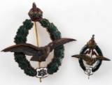 WWI AUSTRIAN MONARCHY PILOT BADGE & MINIATURE