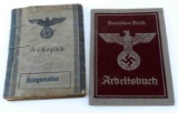 WWII GERMAN THIRD REICH WEHRPASS ARBEITSBUCH