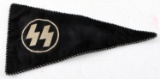 WWII GERMAN THIRD REICH SS PENNANT FLAG