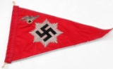WWII GERMAN THIRD REICH RLB OFFICER PENNANT FLAG