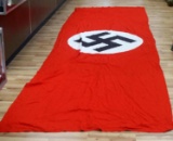 WWII GERMAN 3RD REICH NSDAP LARGE BUILDING BANNER