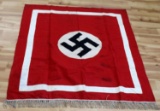 WWII GERMAN THIRD REICH PODIUM BANNER FLAG