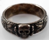 WWII GERMAN NAMED SS TOTENKOPF HONOR RING