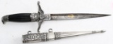 WWII HUNGARIAN PARATROOPER DAGGER W SCABBARD