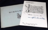 WWII GERMAN HINDENBURG TOBACCO CARDS & DOCUMENT