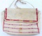 NATIVE AMERICAN LEATHER SEED BEADED DOCUMENT BAG