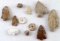 COLLECTION OF FLORIDA FOUND ARROWHEADS  BEADS