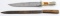 ANTIQUE BOWIE AND CIVIL WAR KNIFE STAG HANDLE