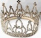 HEAVY CRYSTAL MARDI GRAS KING CROWN MID 20TH C