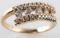 14K YELLOW GOLD & .385 TCW DIAMOND WOMENS RING