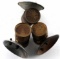 3 ANTIQUE BRASS CARBIDE MINER LAMPS AUTO LITE