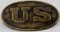 AMERICAN CIVIL WAR UNION US CARTRIDGE BOX PLATE