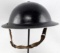 WWII BRITISH ARMY MARK II STEEL BRODIE HELMET