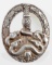 WWII THIRD REICH GERMAN ANTI PARTISAN BADGE SILVER