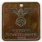WWII THIRD REICH GEHEIME STAATSPOLIZEI BADGE BRASS
