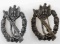 WWII GERMAN ARMY SILVER & BRONZE ASSAULT BADGE LOT